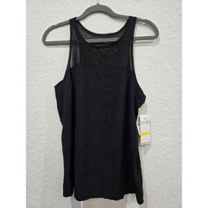 Zella All Day Black Mesh Back Athletic Tank Top Women's Size Medium